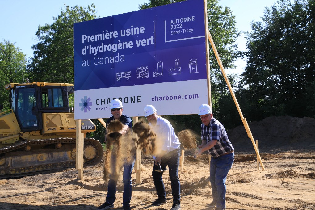 CHARBONE HYDROGÈNE annonce la réception de l'autorisation environnementale, la première pelle de terre et le début des travaux civils préliminaires à la future usine de Sorel-Tracy
